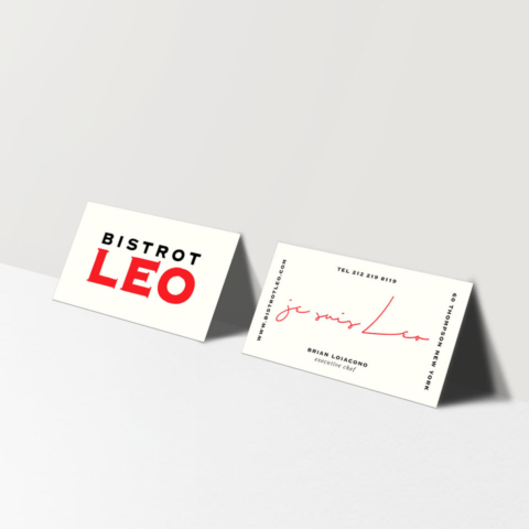 Bistrot Leo business cards2