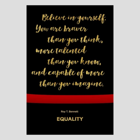 PLANETFAB EQUALITY CHARTER SCHOOL POSTER INSPIRATIONAL 7