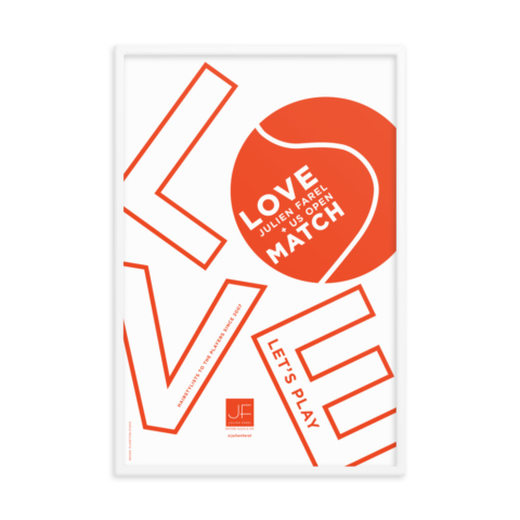 JF LOVE MATCH – 24 x 36 Framed poster #1
