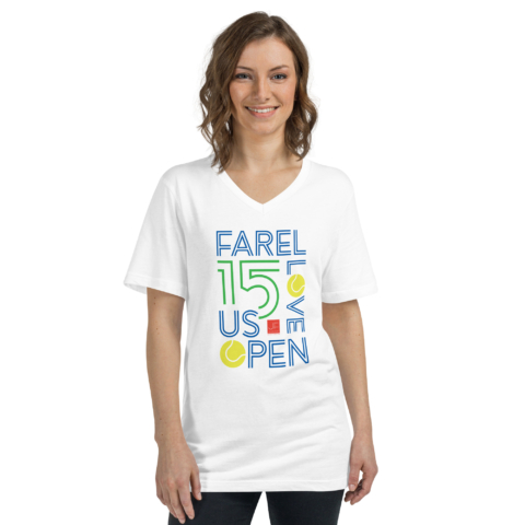 Unisex Short Sleeve V-Neck T-Shirt