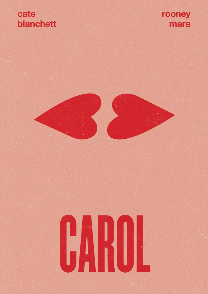 Carol film poster for Valentine’s Day, with Cate Blanchett and Rooney Mara #valentinesday