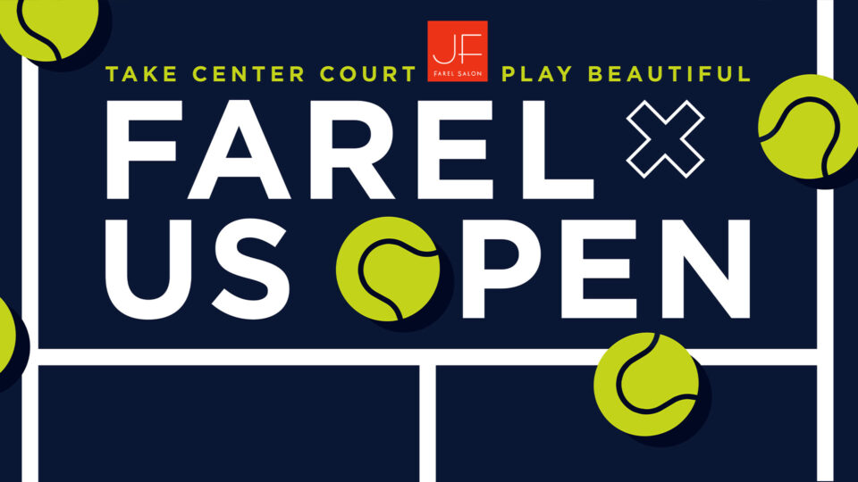 PlanetFab popup wall branding design for Julien Farel US Open 2025 branding campaign