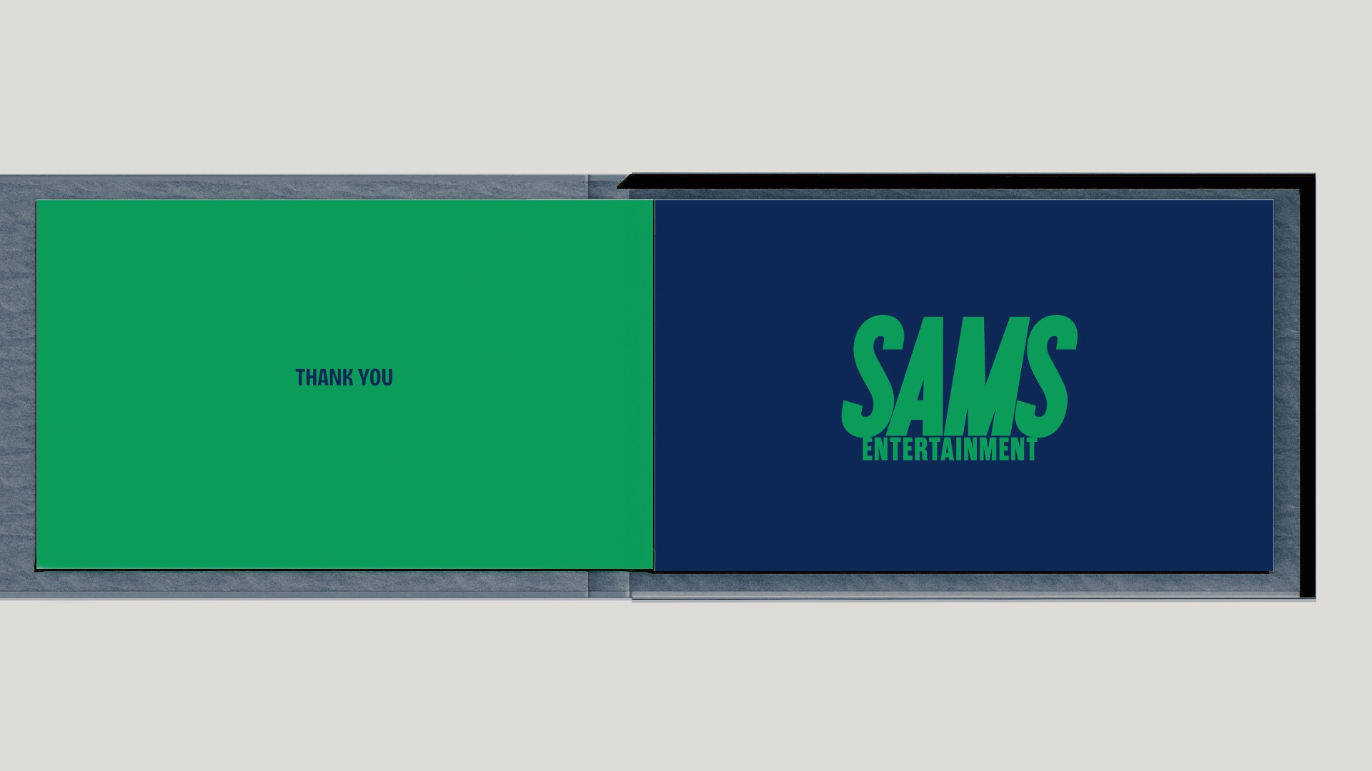 Cover of Sams Entertainment Broadway brand guidelines designed by PlanetFab